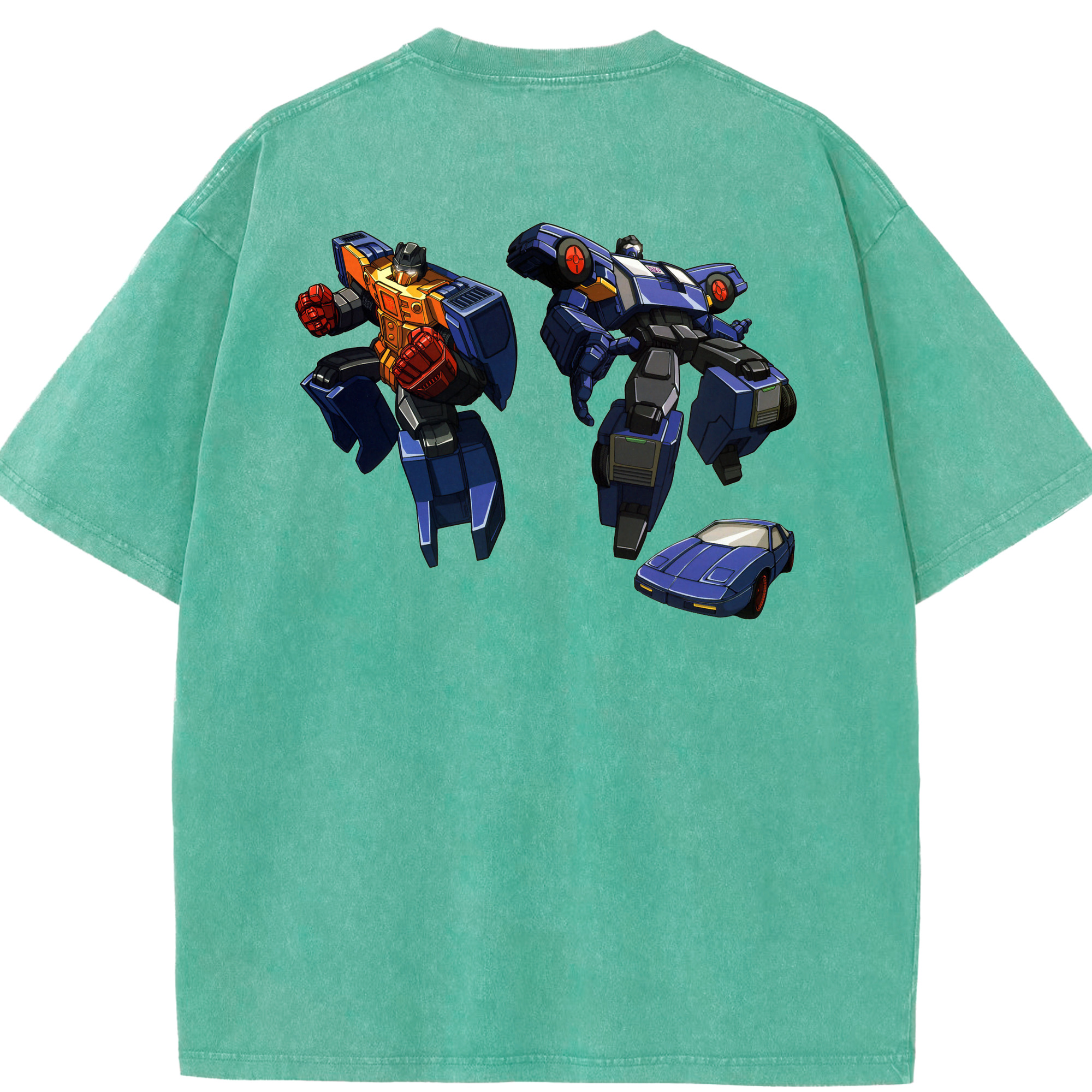 （画像用）  綿100% ヴィンテージ風 半袖Tシャツ（背面プリント）